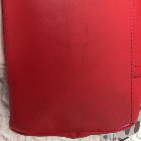 Kate Spade ♠️ flashy BRIGHT cherry red leather satchel! - Picture 13 of 17